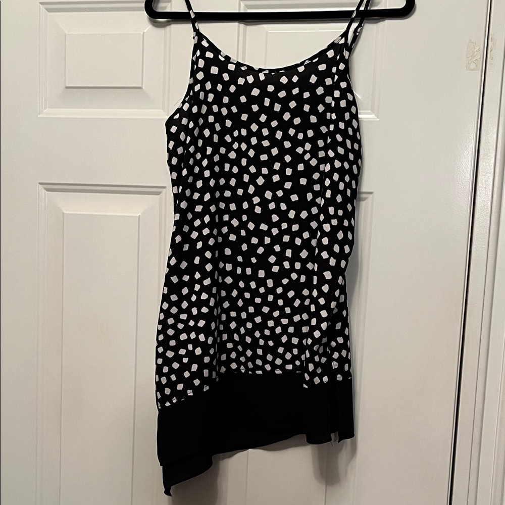 The Limited Black and White Spaghetti Strap Tunic